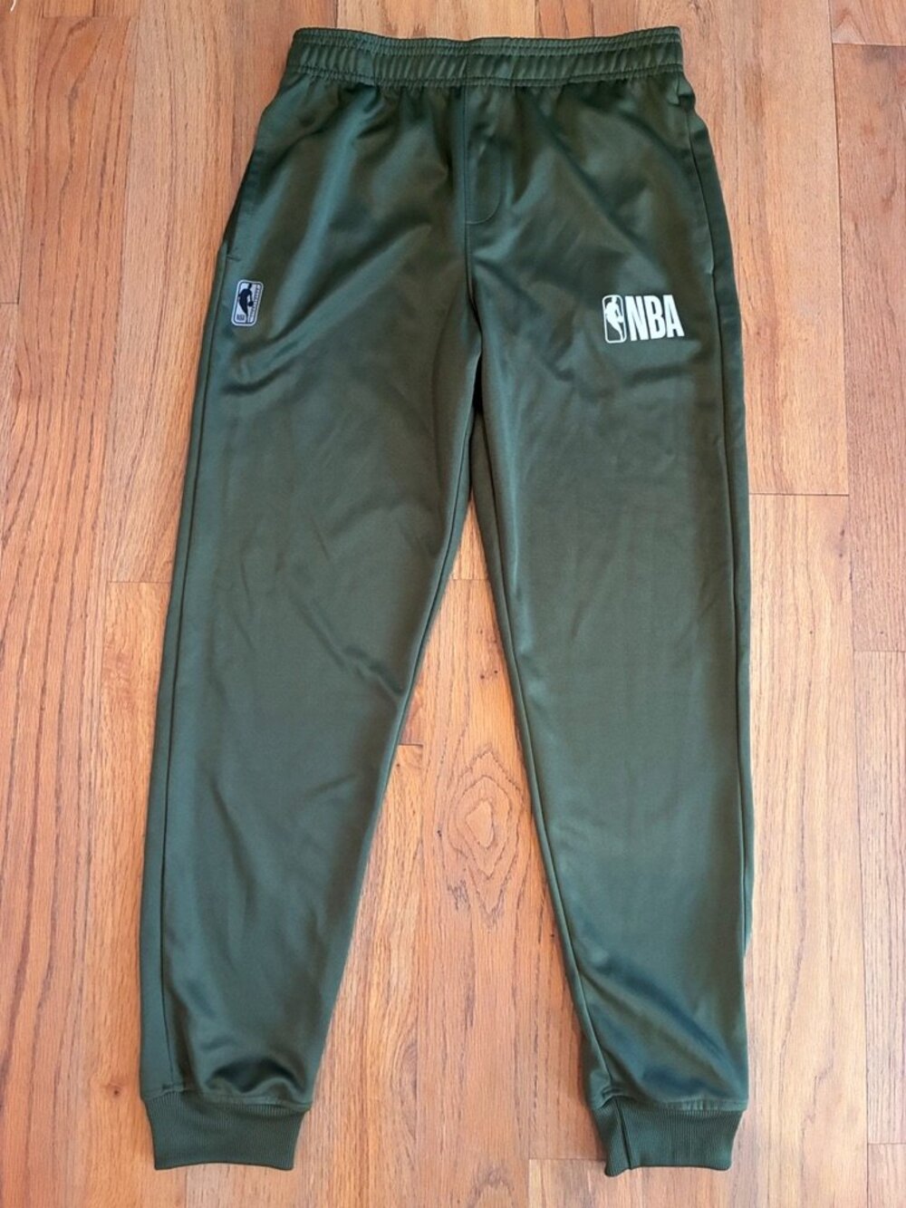 NBA Olive Green Logo Joggers Youth 14–16 Large